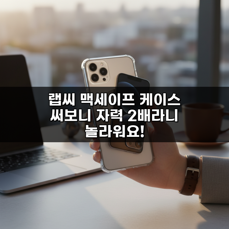 랩씨 맥세이프 케이스 써보니 자력 2배라니 놀라워요!