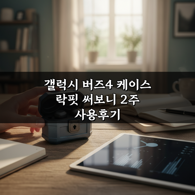 갤럭시 버즈4 케이스 락핏 써보니 2주 사용후기