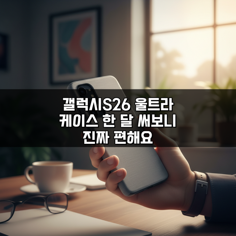 갤럭시S26 울트라 케이스 한 달 써보니 진짜 편해요