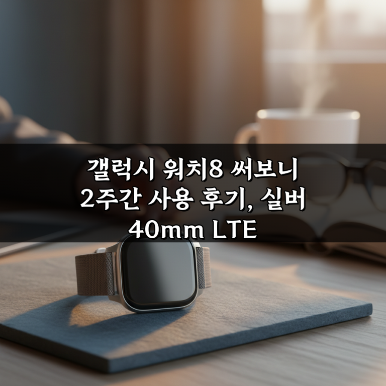 갤럭시 워치8 써보니 2주간 사용 후기, 실버 40mm LTE