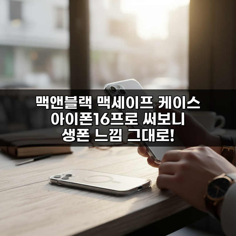 맥앤블랙 맥세이프 케이스 아이폰16프로 써보니 생폰 느낌 그대로!
