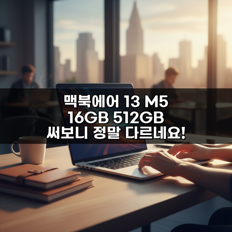 맥북에어 13 M5 16GB 512GB 써보니 정말 다르네요!