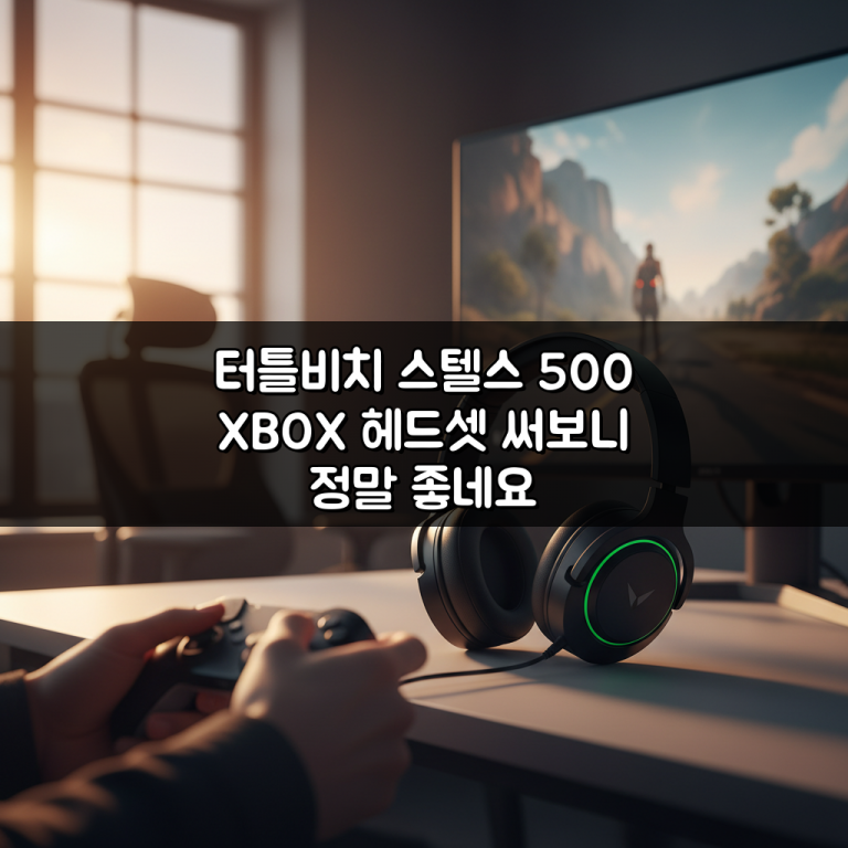 터틀비치 스텔스 500 XBOX 헤드셋 써보니 정말 좋네요