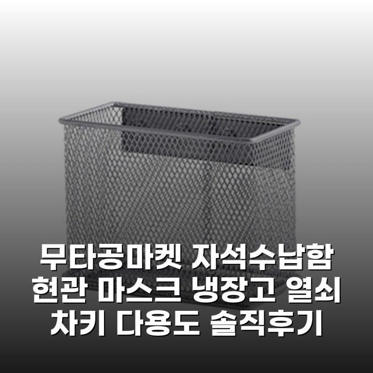 무타공마켓 자석수납함 현관 마스크 냉장고 열쇠 차키 다용도 솔직후기