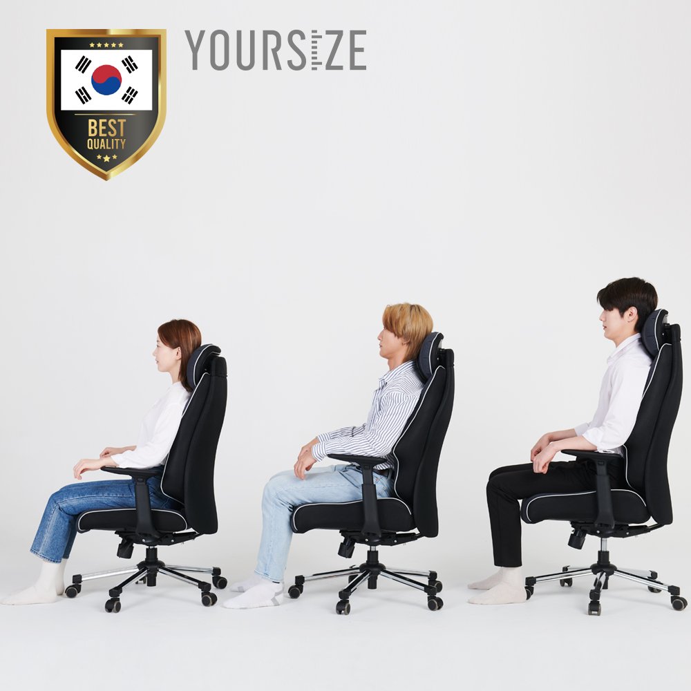 대한민국 의자공장 유어사이즈 사이즈선택 컴퓨터 게이밍의자 체어버스 700 4D팔걸이 상세 이미지 1
