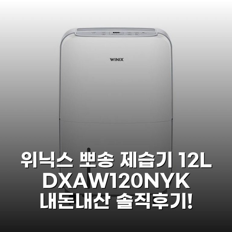 위닉스 뽀송 제습기 12L (DXAW120-NYK) 내돈내산 솔직후기!